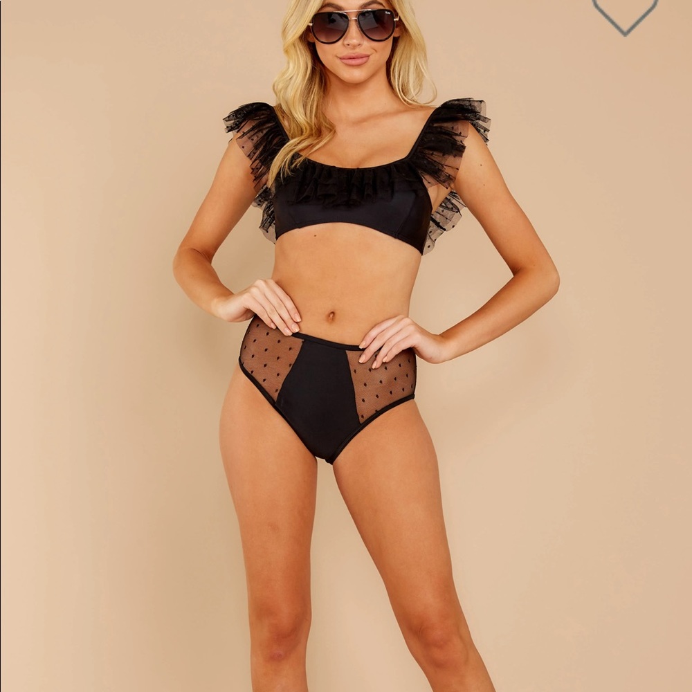 Red dress boutique bikini